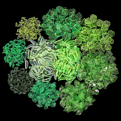 600 шт 10 стили прозрачные акриловые подвески, лист