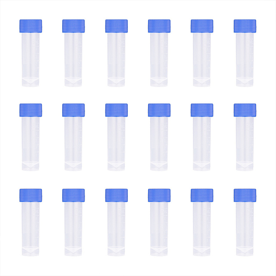 Graduated Tube Plastic Bead Containers, with Lid