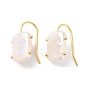 Rectangle Natural Pearl Dangle Earrings for Women, with Sterling Silver Findings