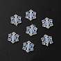200Pcs Transpareent Acrylic Beads, Snowflake