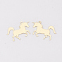 Brass Charms, Etched Metal Embellishments, Long-Lasting Plated, Unicorn