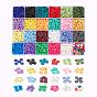 4224Pcs 24 Colors Handmade Polymer Clay Beads, Disc/Flat Round, Heishi Beads, for DIY Jewelry Crafts Supplies