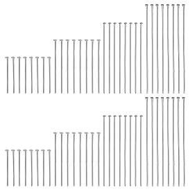 800 шт 4 стили 304 штифты с плоской головкой из нержавеющей стали