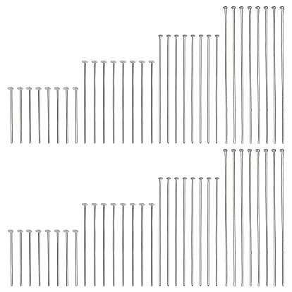 800 шт 4 стили 304 штифты с плоской головкой из нержавеющей стали