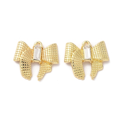 Crémaillère Pendentif en alliage de placage, avec strass, bowknot