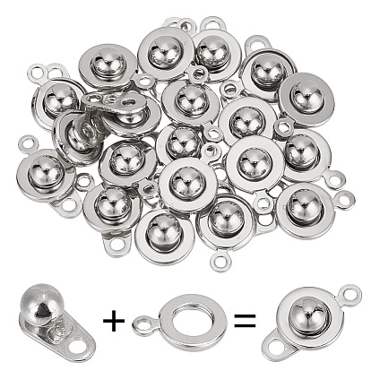 20 шт. 201 застежки-кнопки из нержавеющей стали