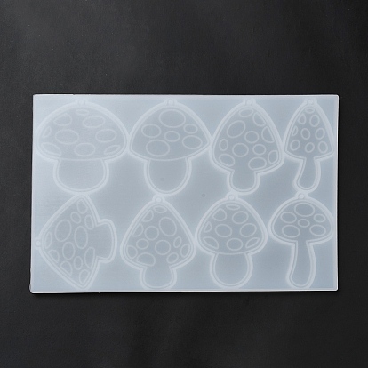 Mushroom Cabochon Silicone Molds, Resin Casting Molds, for UV Resin, Epoxy Resin Craft Making
