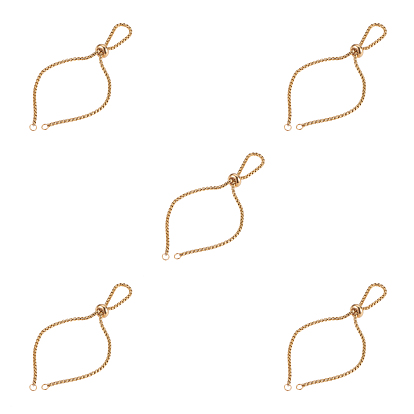 Verstellbare 304 Edelstahl Slider Armband / Bolo Armbänder machen, mit Box-Ketten