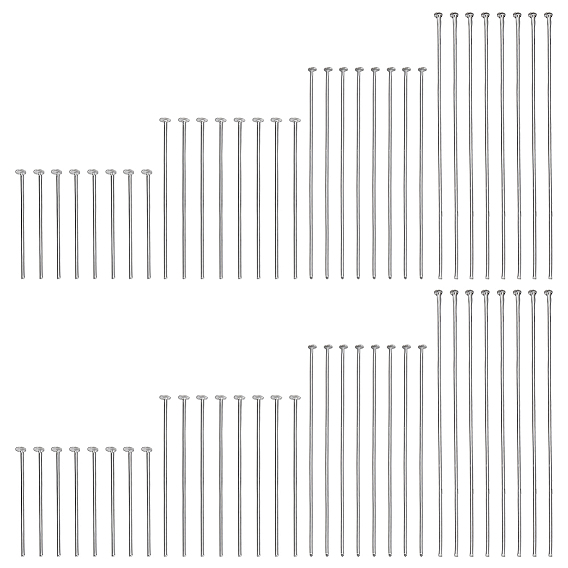 800 шт 4 стили 304 штифты с плоской головкой из нержавеющей стали
