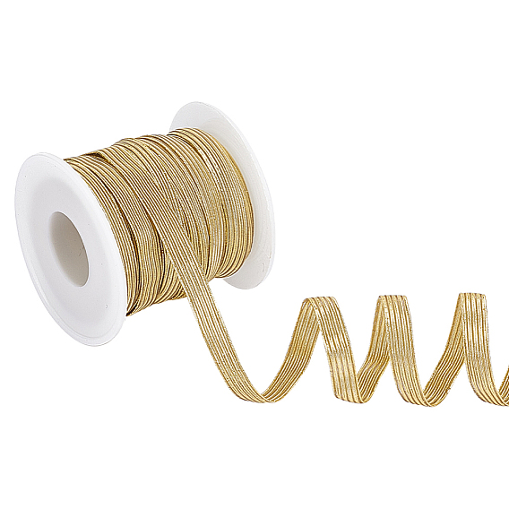 20м сверкающий полипропилен с латексными эластичными шнурами, для аксессуаров своими руками, плоский