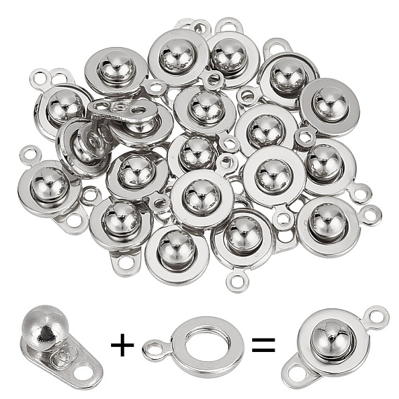 20 шт. 201 застежки-кнопки из нержавеющей стали