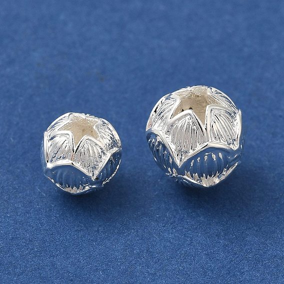 Покрытие стойки бутон цветка латунные бусины, долговечный, без свинца и без кадмия