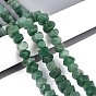 Естественный зеленый авантюрин бисер нитей, самородки, граненые