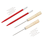 Набор инструментов для укоренения волос кукол, включают 2шт деревянные шила, 10шт. вентиляционные иглы, 2шт крючок для вязания, аксессуары для инструментов для кукол