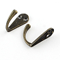 Alloy Wall Hook Hangers, 33x14x26mm, Hole: 2.5mm
