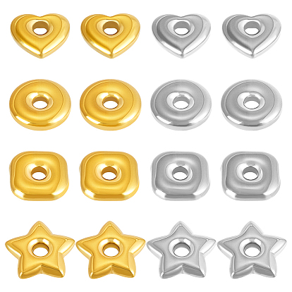 16 шт. 8 стили 304 проставки из нержавеющей стали, разнообразные