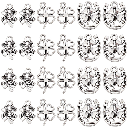 150 шт 3 подвески из сплава в тибетском стиле, клевер