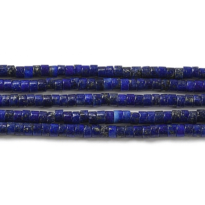 Natural Lapis Lazuli Dyed Beads Strands, Disc, Heishi Beads