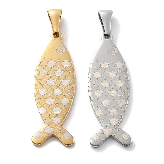 304 подвески из нержавеющей стали, прелести рыбы Иисуса
