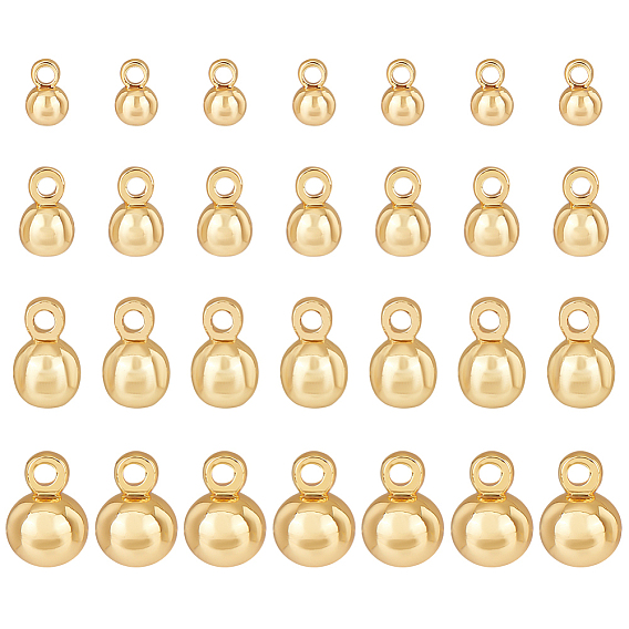 40 шт 4 стили латунные подвески, круглые подвески