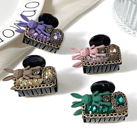 Rabbit Alloy & Plastic Claw Hair Clips for Women Girl