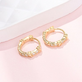 Кольцо с буквой x 925серьги-кольца из стерлингового серебра с микропаве из прозрачных кубических цирконий для женщин