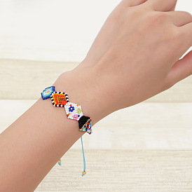 Geometric Miyuki Beaded Bracelet - Handmade Pop Art Style Jewelry