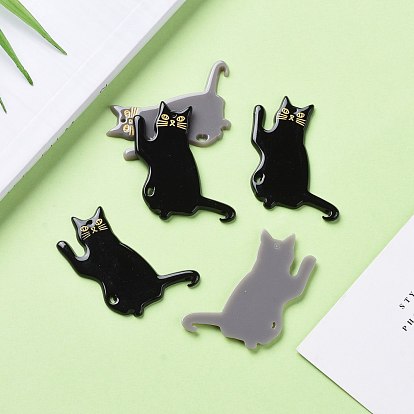 Acrylic Pendants, 3D Printed, Cat Shape