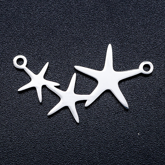 201 Stainless Steel Stamping Blank Links Connectors, Star