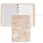 Cloth Loose-leaf Planner Notebook, Binder Cover with 180 Pages Lined Paper & 10Pcs Plastic Binder Bags