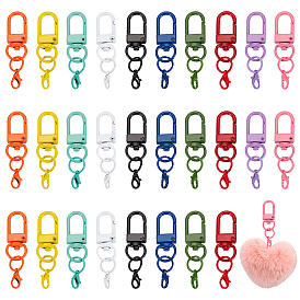 3 наборы карабинов с карабинами из сплава, окрашенных распылением, Сплав с застежками когтя омара