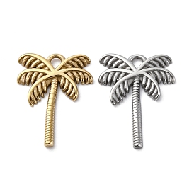 304 подвески из нержавеющей стали, очарование кокосовой пальмы, вакуумное покрытие pvd