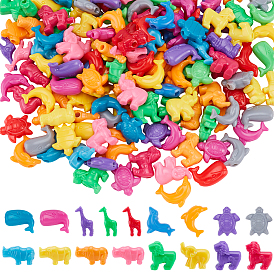 400g 2 стили ps пластиковые бусины, разнообразные