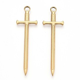 201 подвески из нержавеющей стали, очарование меча