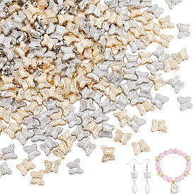 420 шт 2 цвета пластиковые бусины ccb, бабочка, для изготовления ювелирных изделий DIY