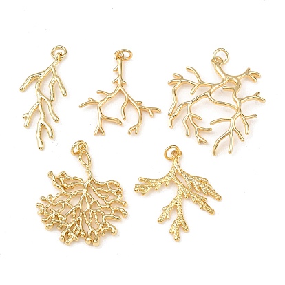 Латунные подвески, филиал, с прыжковых колец, без свинца и без кадмия, долговечный, стойки покрытие