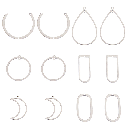 201 Stainless Steel Links, For Earring Making, Ring, Laser Cut