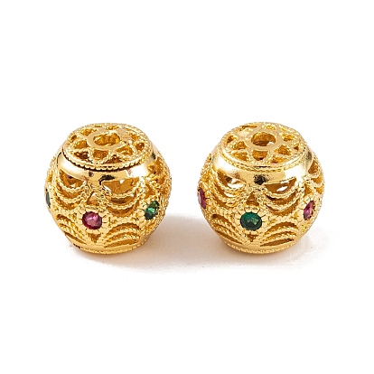 Покрытие стойки латунными и циркониевыми бусинами, бусины с большим отверстием, долговечный, без свинца и без кадмия, круглые