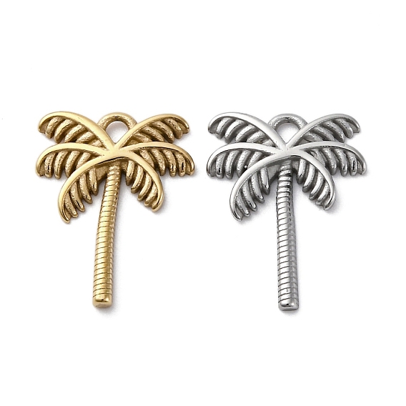 304 подвески из нержавеющей стали, очарование кокосовой пальмы, вакуумное покрытие pvd