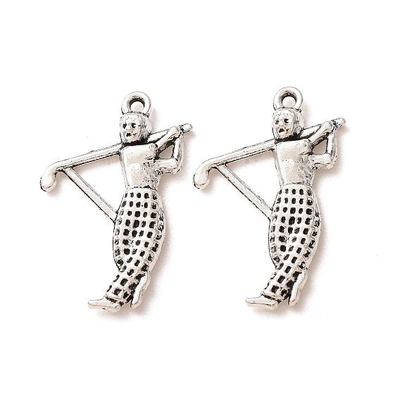 Tibetan Style Alloy Pendants, Golf Player Charms
