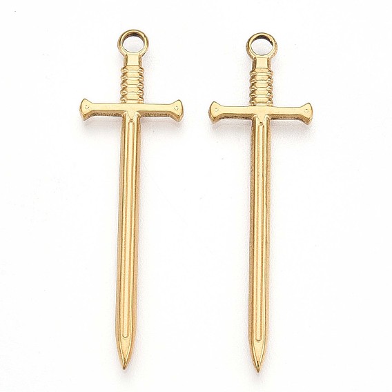 201 подвески из нержавеющей стали, очарование меча