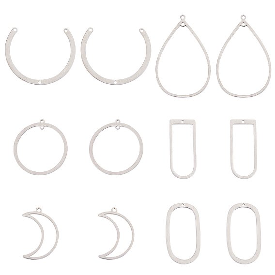201 Stainless Steel Links, For Earring Making, Ring, Laser Cut