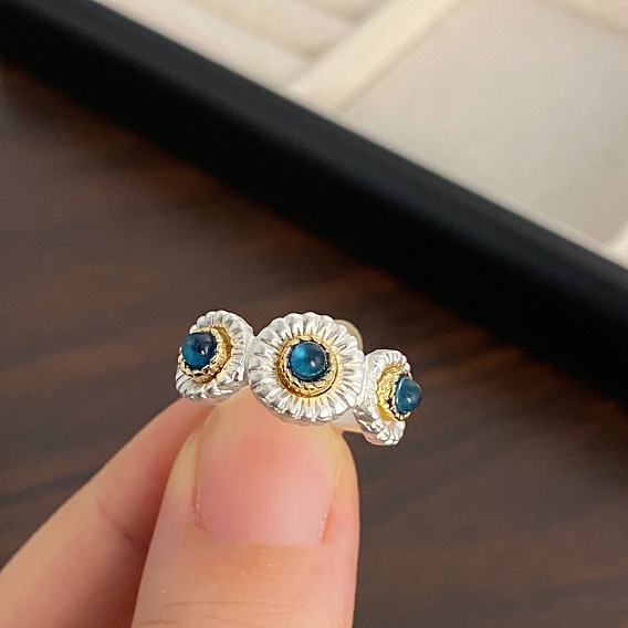 Регулируемые манжеты из сплава смолы для женщин, цветок