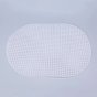 Plastic Mesh Canvas Sheets, for Embroidery, Acrylic Yarn Crafting, Knit and Crochet Projects, Oval