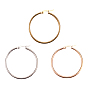 304 Edelstahl Creolen Ohrstecker , Ringform, roségold & golden & edelstahl farbe