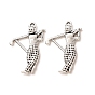 Tibetan Style Alloy Pendants, Golf Player Charms