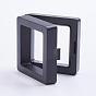 Plastic Frame Stands, with Transparent Membrane, 3D Floating Frame Display Holder, Coin Display Box, Square