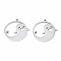 Halloween Theme 201 Stainless Steel Pendants, Ghost