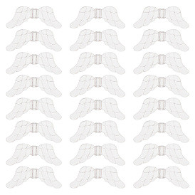 200 шт прозрачные акриловые бусины, крыло