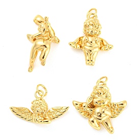 Brass Pendants, with Jump Ring, Cupid Charm